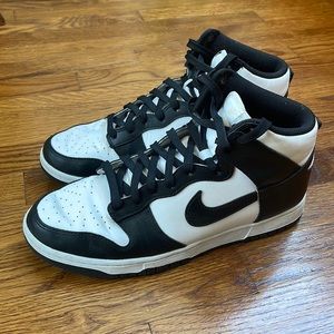Nike Dunk High Retro “Panda” Black & White Sneakers 10.5